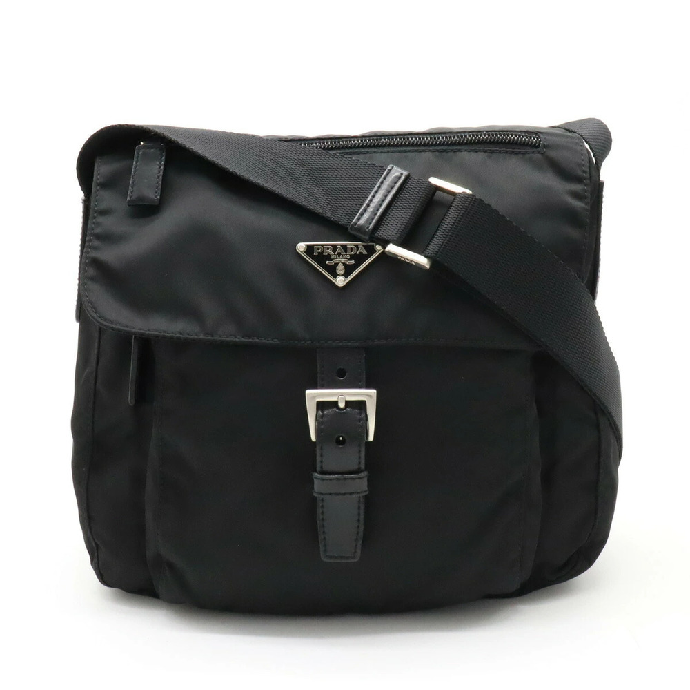 Prada Messenger Crossbody Leather NERO Black